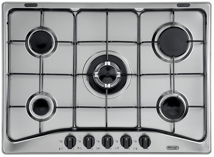 Image du produit De'Longhi De?Longhi YAF57ASV Black, Silver Built-in Gas 5 Cooker(s)