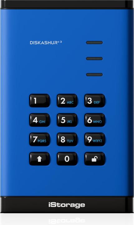 Immagine prodotto iStorage diskAshur3 HDD 2TB - Blu (2 TB)