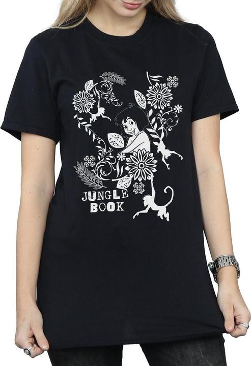 Actual product image Disney Womens/Ladies The Jugle Book Mowgli Tale Cotton Boyfriend T-Shirt (S)