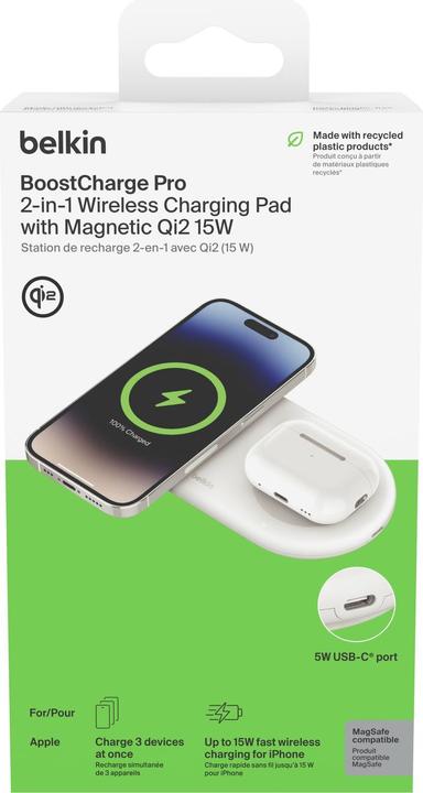 Immagine prodotto Belkin Boost Charge Pro 2-in-1 (15 W)