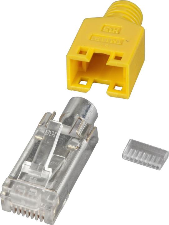 EFB Elektronik Hersteller: HIROSE RJ45-Hirose Stecker STP, TM11 gelb, 100 Stück, 3 Elemente, Cat. 5e Bis 100 MHz (C