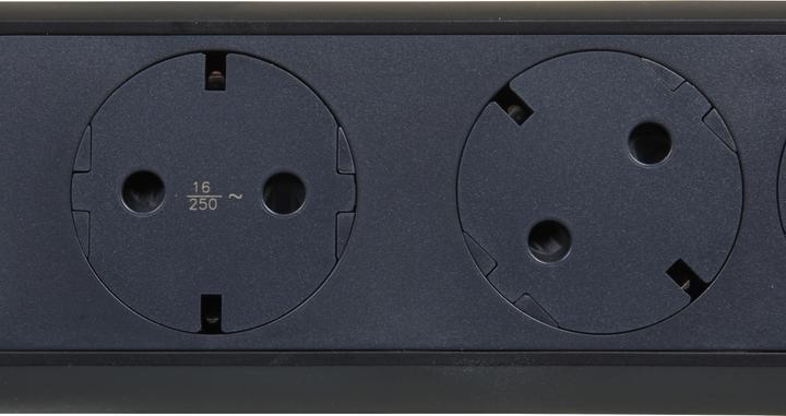 Actual product image Legrand Rotating power strip 5x socket, 1.5m cable Black 694532 (5 x, CEE, CEE 7/3, 1.50 m)