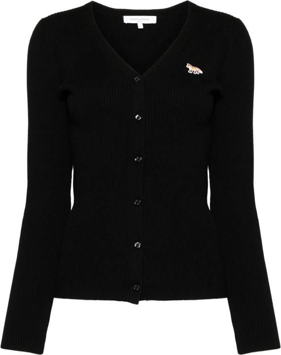 Produktbild Maison Kitsune Baby Fox Patch Fine Ribbed Cardigan (L)
