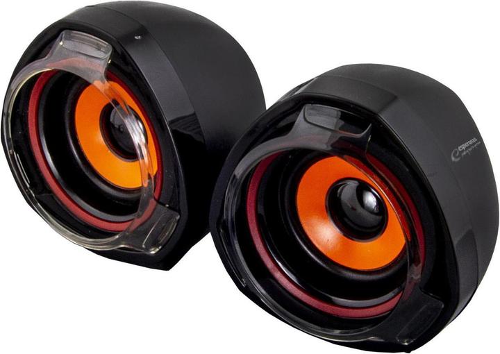 Actual product image Esperanza EP141 USB 2.0 speaker system 5 W channels Black Orange