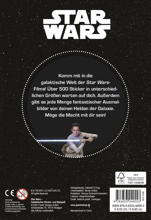 Actual product image Panini Star Wars: Galactic sticker and coloring fun