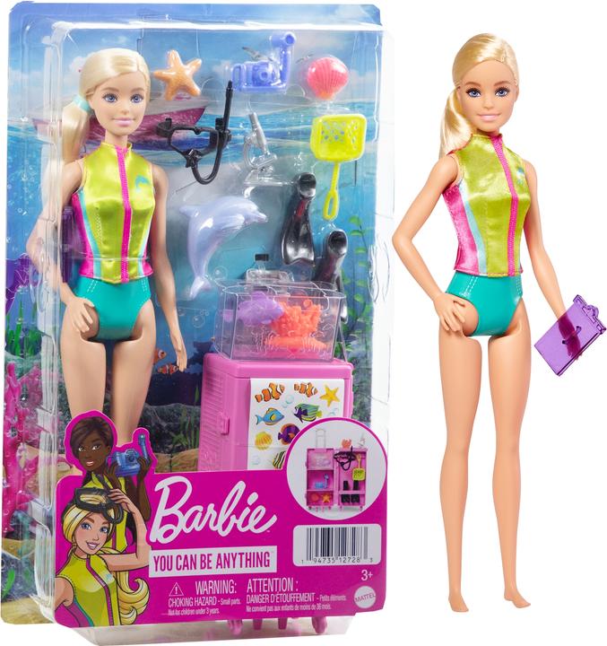Actual product image Barbie Marine Biologist Doll and Playset (Light Skin Tone)
