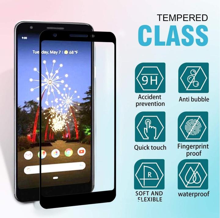 Produktbild Screenguard Google Pixel 3a Full Screen Panzerglas Schutzfolie 2.5D 9H (1 Stück, Google Pixel 3a)