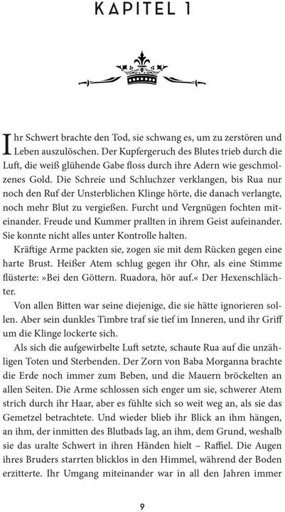 Actual product image The Five Crowns of Okrith 2: The Witches Blade (A.K. Mulford, German)