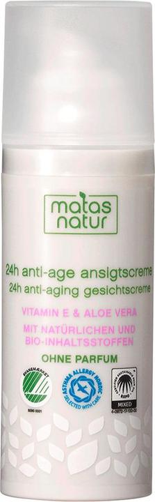 Produktbild Matas Natur 24H Anti-Age Gesichtscreme mit Bio-Aloe Vera und Vitamin E (50 ml, 24h Creme)