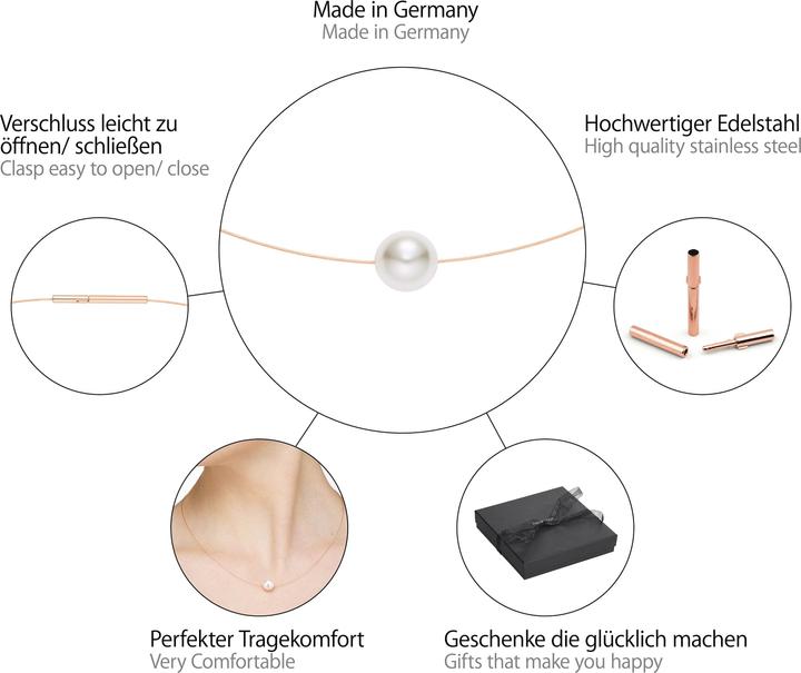 Produktbild Heideman Halskette rose goldfarbend (Edelstahl)