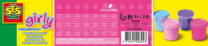 Image du produit Ses Peintures au doigt 4 pièces (Multicolore, 150 ml)
