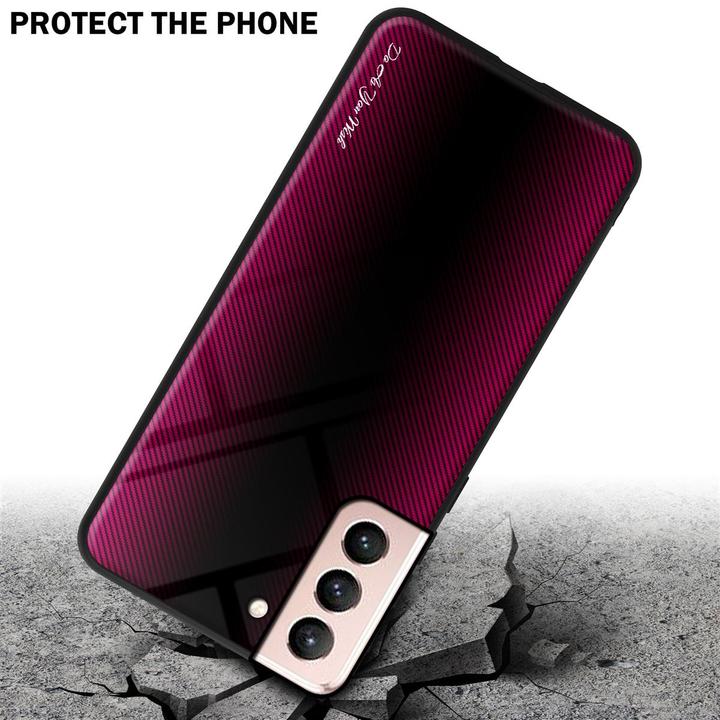 Actual product image Cadorabo TPU Striped Glass Cover (Samsung Galaxy S21 5G)