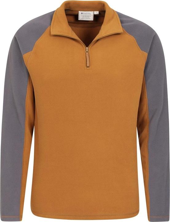 Actual product image Mountain Warehouse Mens Ashbourne II Half Zip Fleece Top (XL)