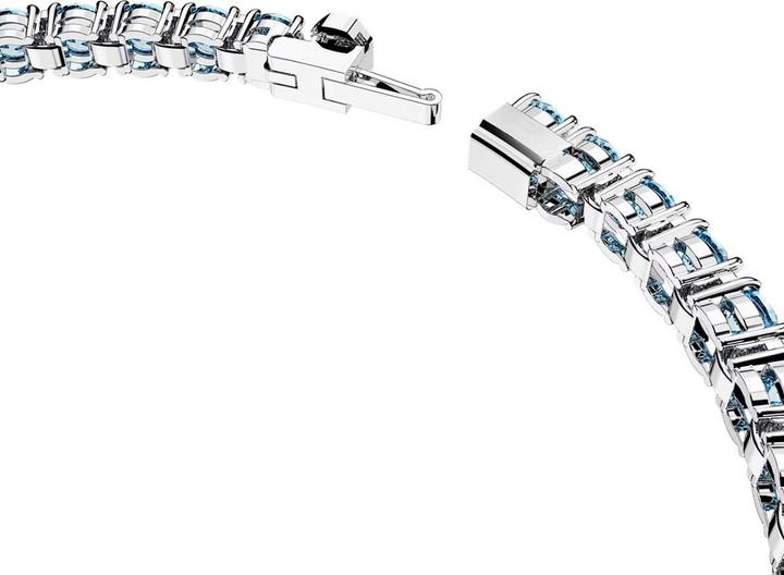 Produktbild Swarovski Matrix Tennis Armband Rundschliff Blau (16.50 cm, Swarovski Metall)