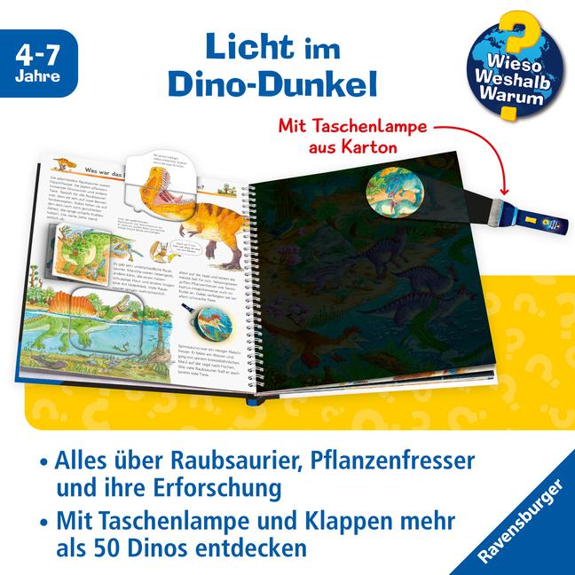 Image du produit Ravensburger Wieso? Weshalb? Warum? Leuchte und entdecke: Dinosaurier (Allemand, Sebastian Coenenen, Susanne Gernhäuser, 2023)