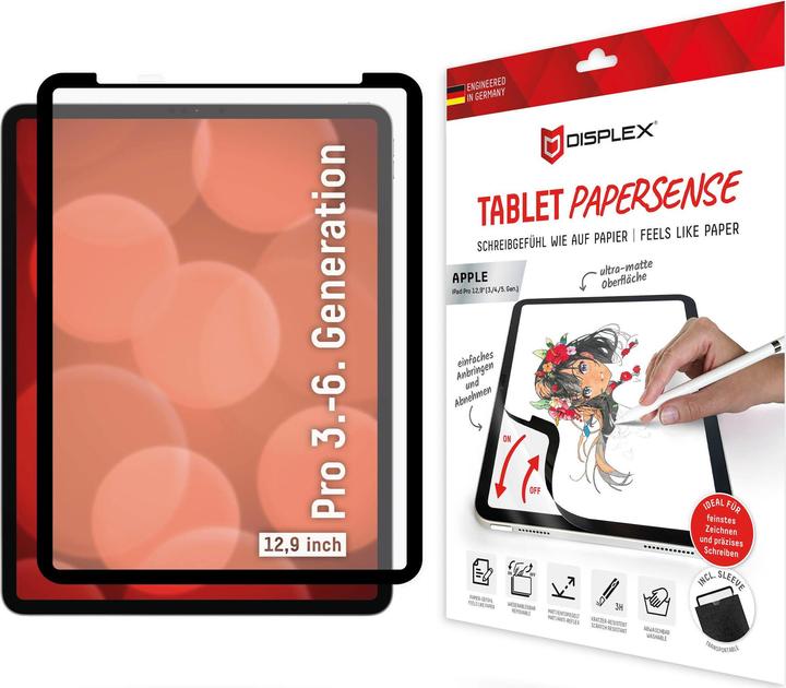 Productafbeelding Displex Tablet Papersense, iPad Paper Feeling Schutzfolie (1 Stuk, iPad Pro 12,9 2022 (6e Gen))