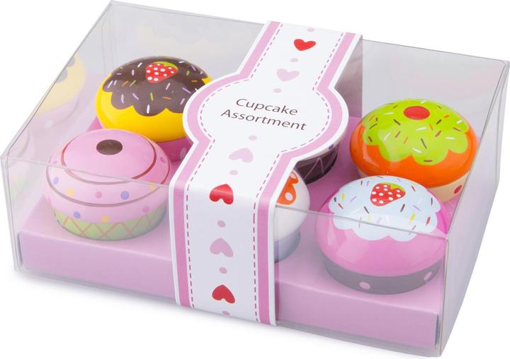 New Classic Toys Assortimento di cupcake in scatola regalo - 6 pezzi