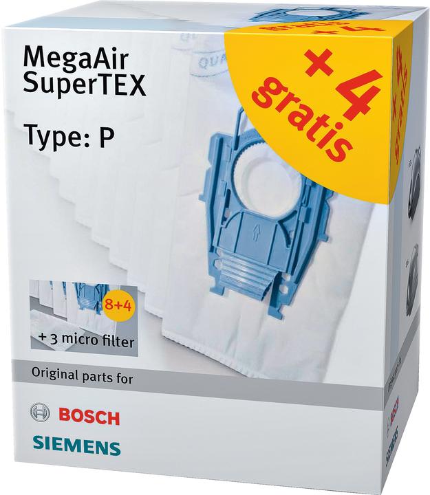 Produktbild Bosch Hausgeräte Filter (12+3)Typ P (für VS08 / BSG8) (12 x)