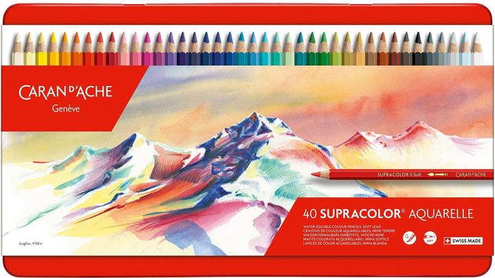 Produktbild Caran d'Ache Supracolor Aquarelle Metallschachtel (Mehrfarbig, 40 x)