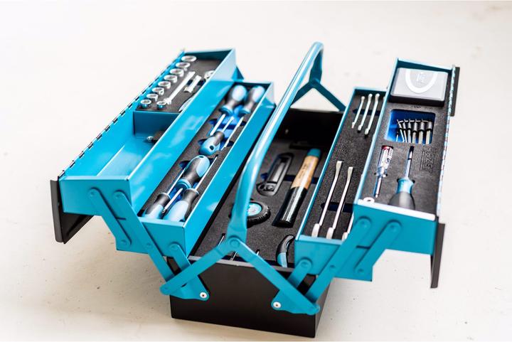 Image du produit HAZET Caisse métallique à outils ∙ avec assortiment 190/79 ∙ 0,5 x 2,8 - 1,2 x 6,5 ∙ 2 - 22 ∙ PH1 -… (79 pièces)