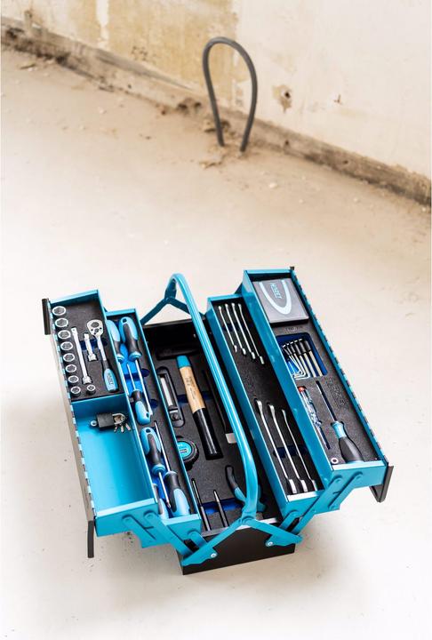Image du produit HAZET Caisse métallique à outils ∙ avec assortiment 190/79 ∙ 0,5 x 2,8 - 1,2 x 6,5 ∙ 2 - 22 ∙ PH1 -… (79 pièces)