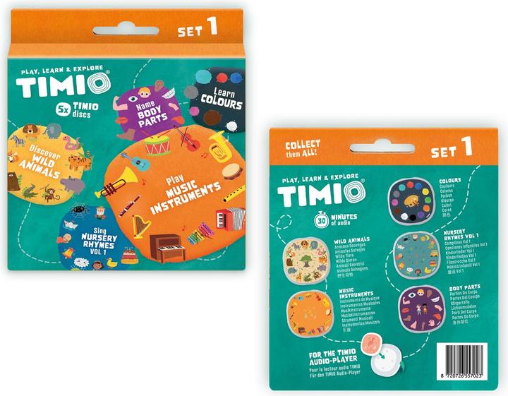 Immagine prodotto Timio Set di dischi audio 1 (Francese, Italiano, Tedesco, Portoghese, Multilingue, Spagnolo, Inglese, Cinese, Islandese)