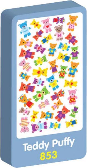 Purple Peach Elite teddy bear sticker