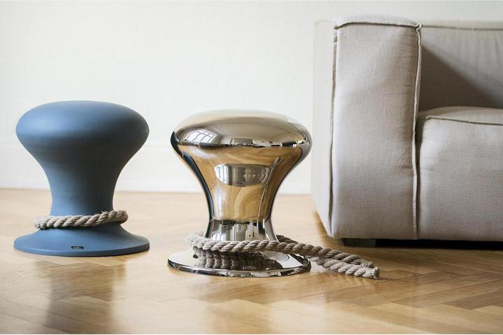 Actual product image Philippi Hamburger stool, glossy, polished