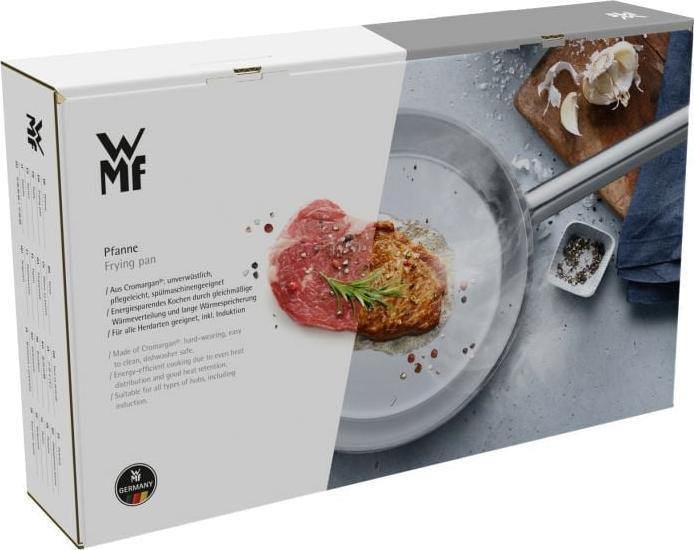 Productafbeelding WMF Roestvrijstalen koekenpan 28 cm Pan Gourmet Plus Inductie Ongecoat (28 cm, Koekenpan, Roestvrij staal)