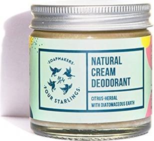 Immagine prodotto Four Starlings Soap Mill Crema Deodorante Naturale Cytusowo-Herbal 60ml (60 ml)