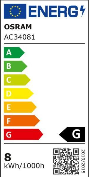 Energie-Label Osram Röhre (G5, 8 W, 420 lm, 1 x, G)