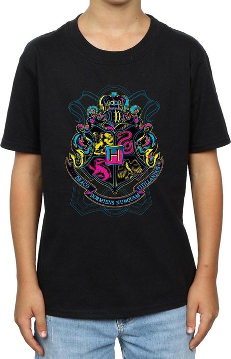Immagine prodotto Neon Hogwarts Crest Maglietta Ragazzi (152, 158)