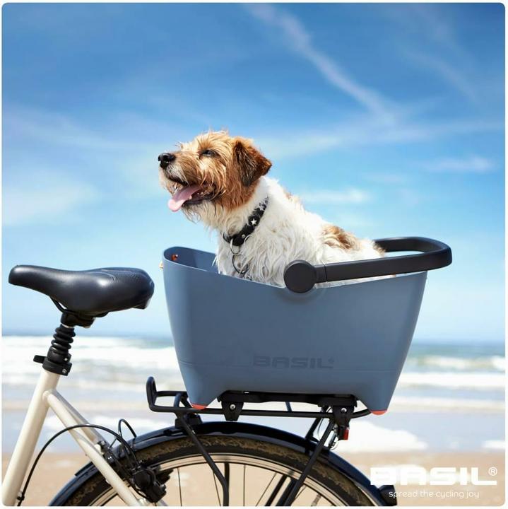 Actual product image Basil Buddy dog bicycle basket for luggage carrier (28 l)