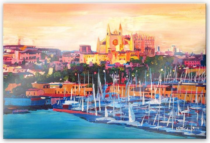 Produktbild Trenddeko Bleichner - Kathedrale in Palma de Mallorca (60 x 40 cm)