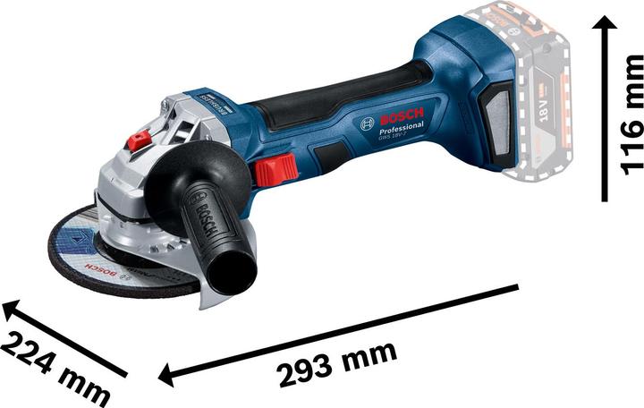 Actual product image Bosch Professional GWS 18V-7 (125 mm)