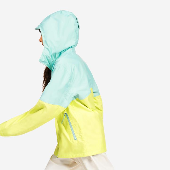 Produktbild Tribord Kids’ waterproof sailing jacket - Sailing 100 rain jacket blue lemon yellow (10, 11, 12)