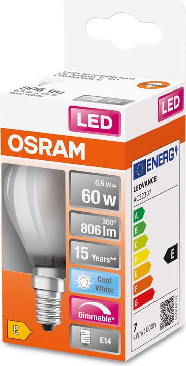 Immagine prodotto Osram Retrofit a LED Classic P (E14, 6.50 W, 806 lm, 1 x, D)