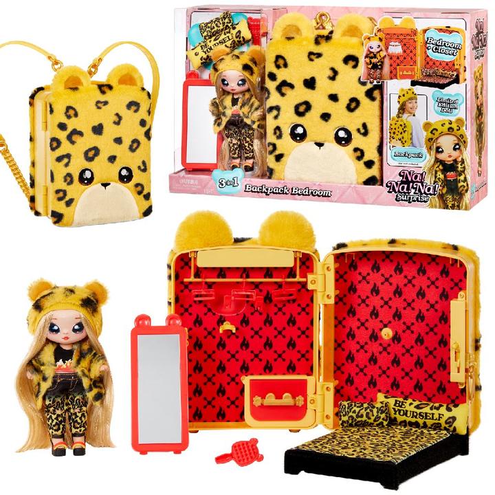 Produktbild MGA Na! Na! Na! Surprise 3-in-1 Backpack Bedroom- Jennel Jaguar