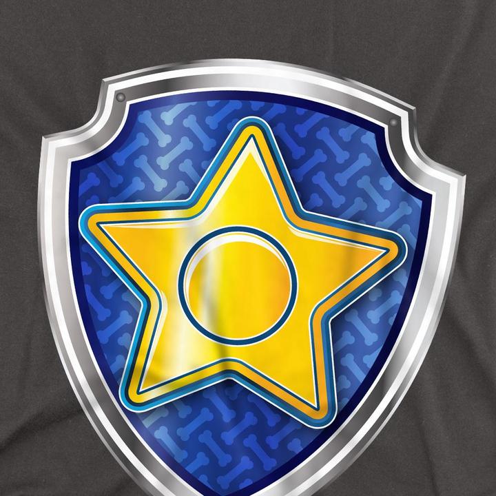 Actual product image Paw Patrol Unisex Adult Chase Badge T-Shirt (L)