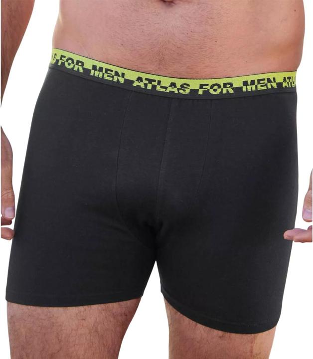 Actual product image Atlas For Men Mens Plain Stretch Boxer Shorts (Pack of 6) (6XL, pack of 6)