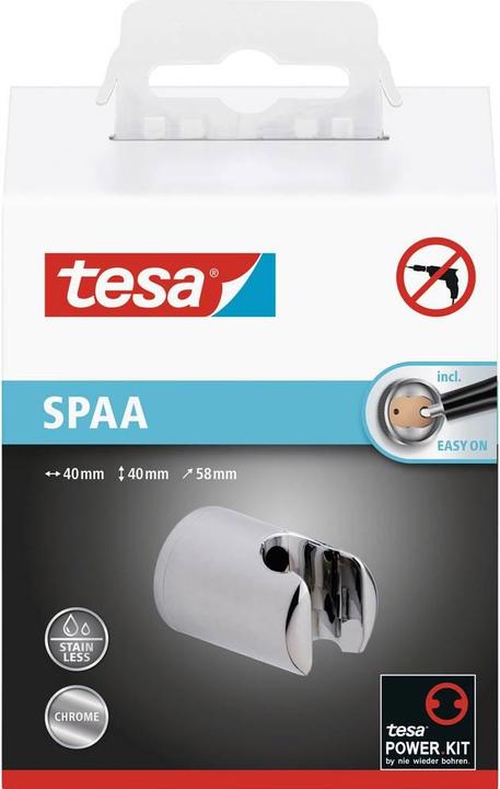 Produktbild tesa SPAA Wand-Brausehalter inkl. Klebelösung ohne Bohren