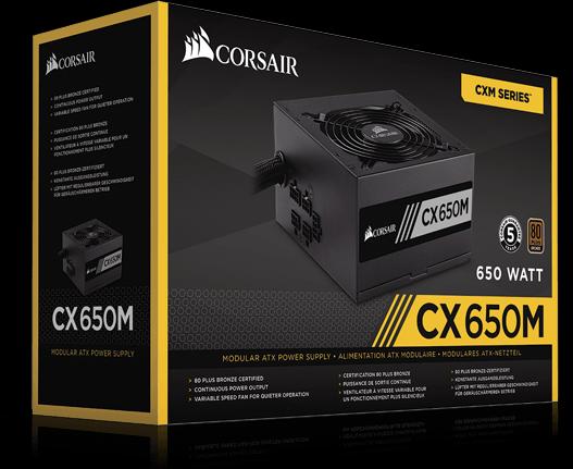 Produktbild Corsair Cx650m (650 W)