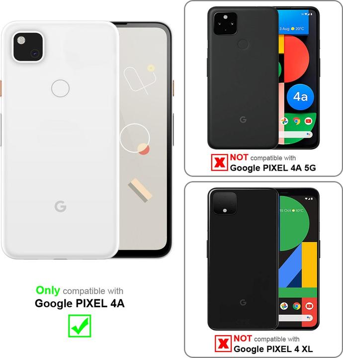 Actual product image Cadorabo Full screen display protection glass (1 Piece, Google Pixel 4a)