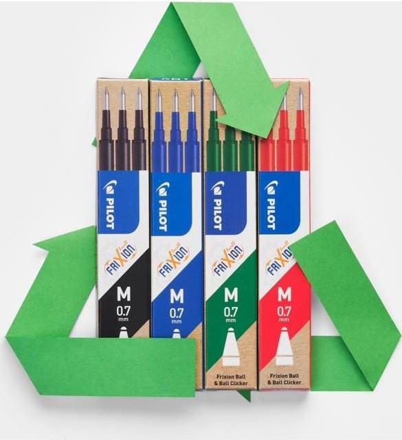 Actual product image Pilot FriXion Refill Set of 3 sky blue (Refill, Sky blue, 0.70 mm)