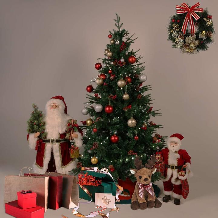 Produktbild Himaly Künstlicher Weihnachtsbaum mit Tannenzapfen und Früchten (180 cm)