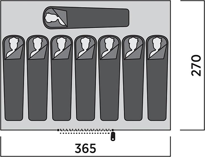 Actual product image Easy Camp Glampingzelt Orsa Cabin (braun, f?r 8 Personen, Modell 2025) (Dome tent, 9.40 kg, 8 persons)