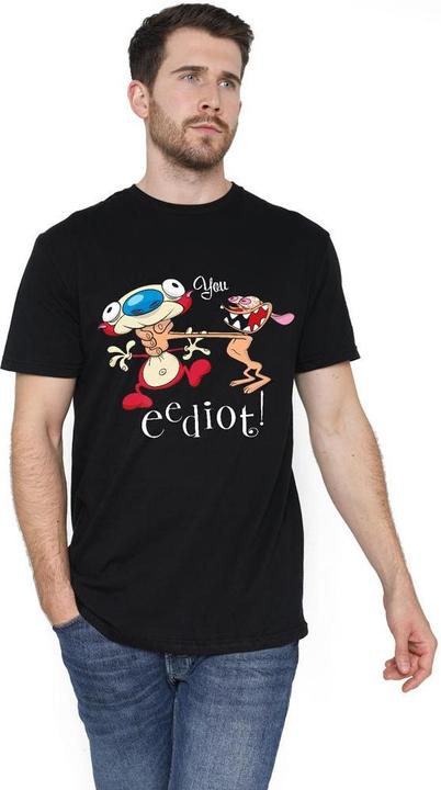 Actual product image Ren & Stimpy Mens You Eediot T-Shirt (4XL)