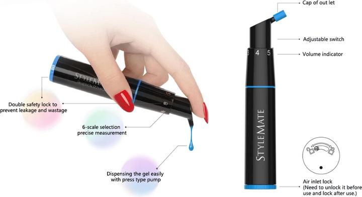 Produktbild Trisa Gelfarbe Stylemate Blau (Nagellacktrockner, Blau)