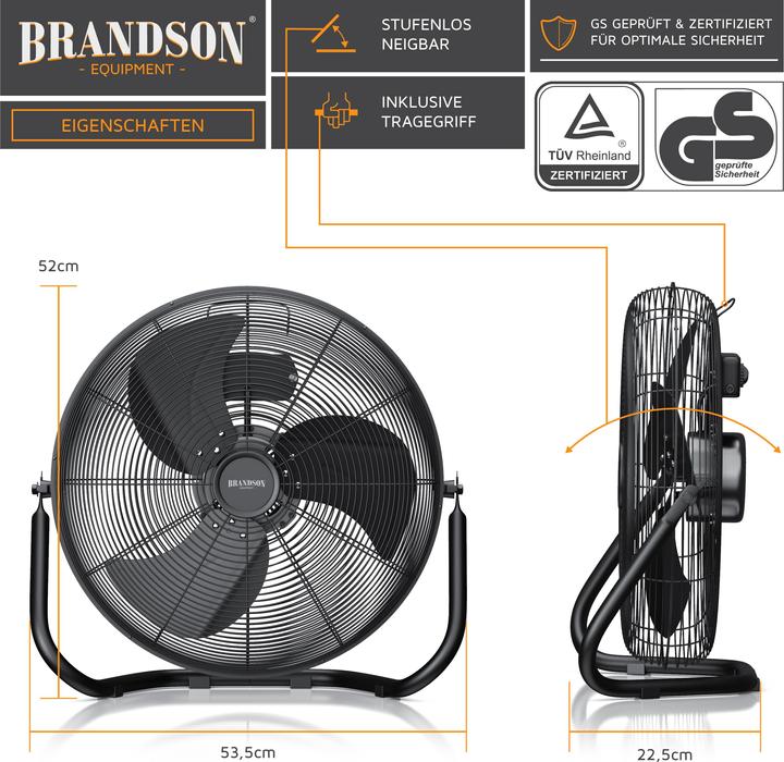 Immagine prodotto Brandson Macchina del vento (76 dB)