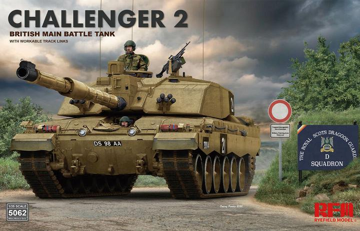 Actual product image Rye Field Model British main battle tank Challenger 2 w/workable track links